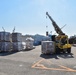 Barge loading for Ronald Reagan Carrier Strike Group