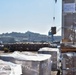 Barge loading for Ronald Reagan Carrier Strike Group