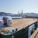 Barge loading for Ronald Reagan Carrier Strike Group