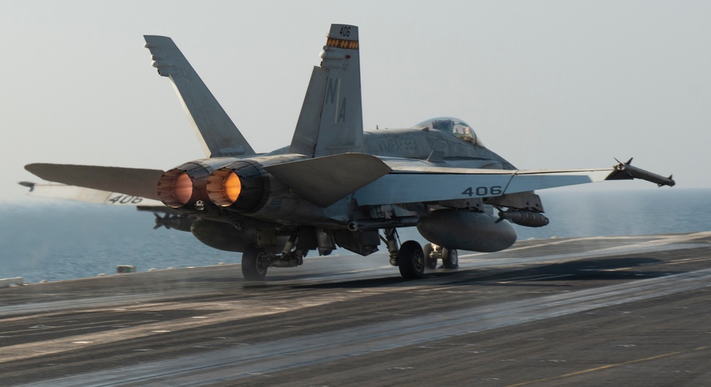 Aircraft Launches Off Flight Deck