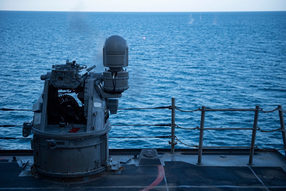 USS Sterett Conducts Live Fire Exercise
