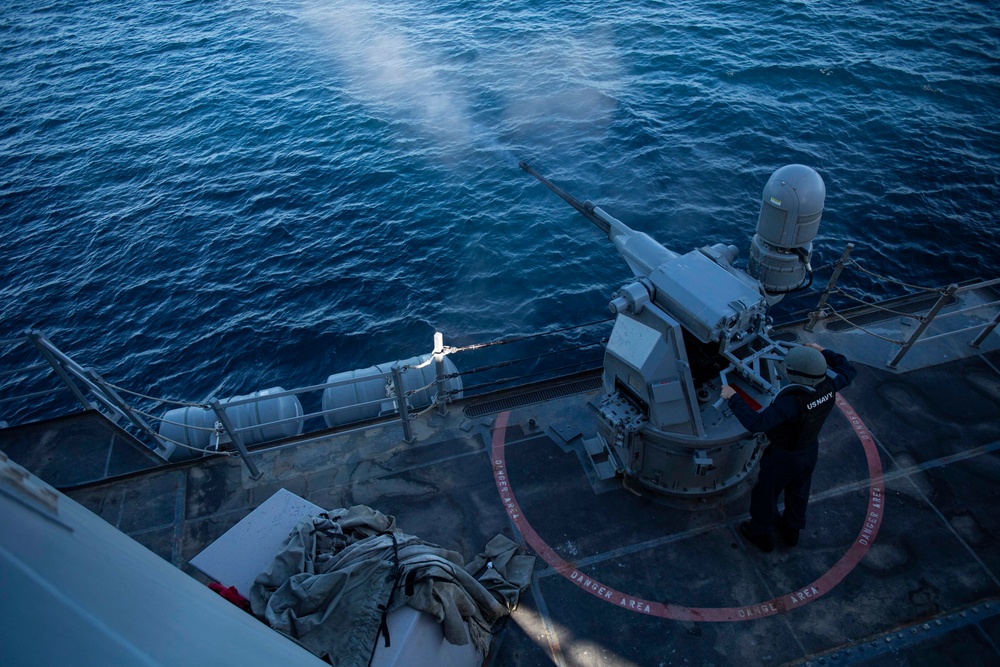 USS Sterett Conducts Live Fire Exercise
