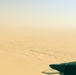 Flying over the Middle East