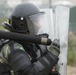 Albanian soldiers conduct crowd control training