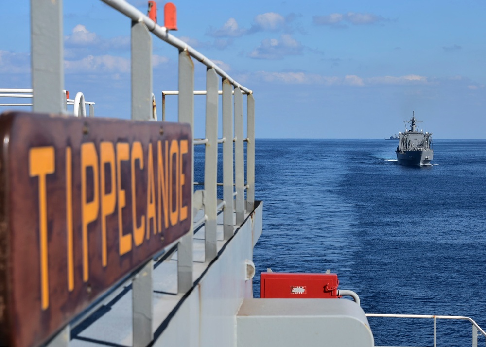 USNS Tippecanoe (T-AO 199) Conducts Underway Replenishment with Japan Maritime Self-Defense Force During Keen Sword