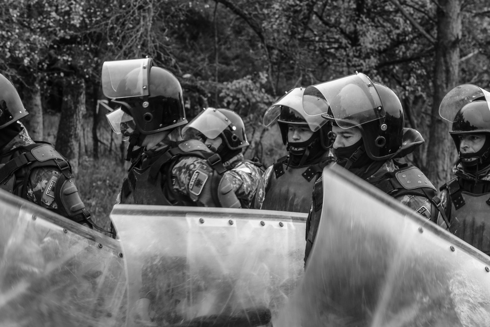 Albanian soldiers conduct freedom of movement training during KFOR28