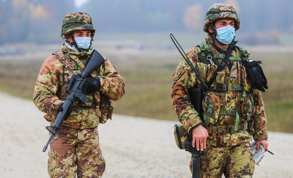 Italian Soldiers conduct Joint Patrol training during KFOR28