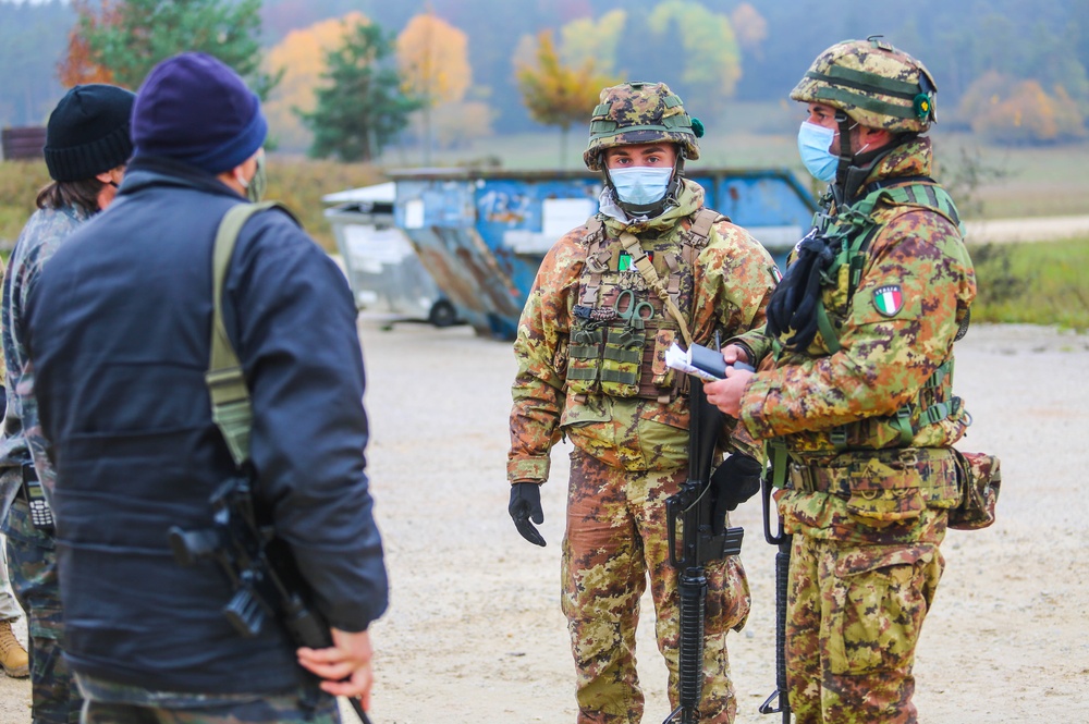 Italian Soldiers conduct Joint Patrol training during KFOR28