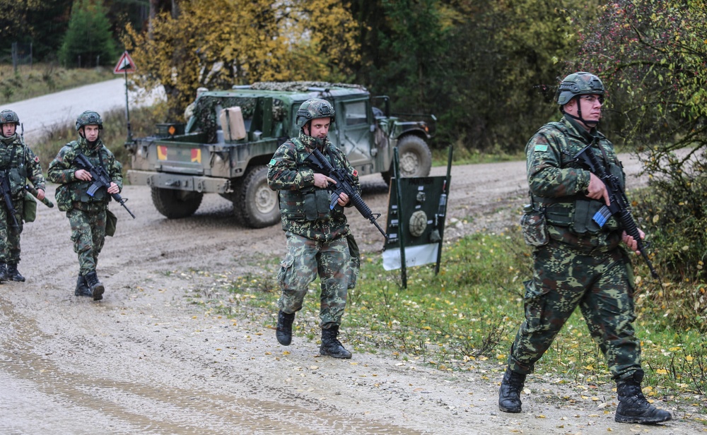 Albanian soldiers training during KFOR28