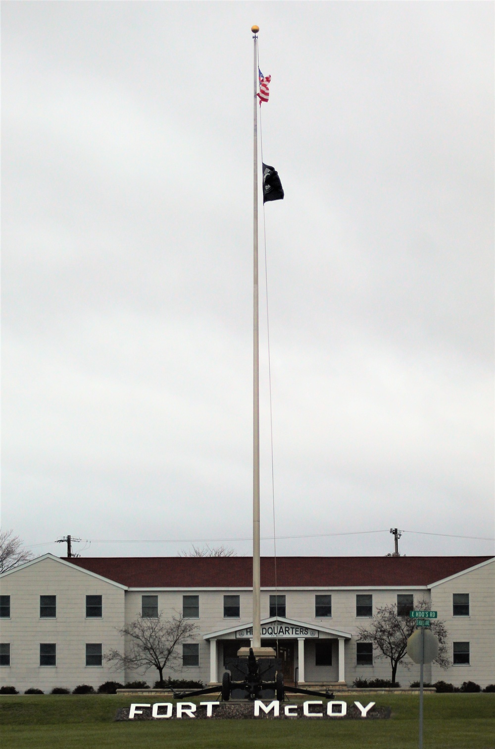 American Flag and Fort McCoy