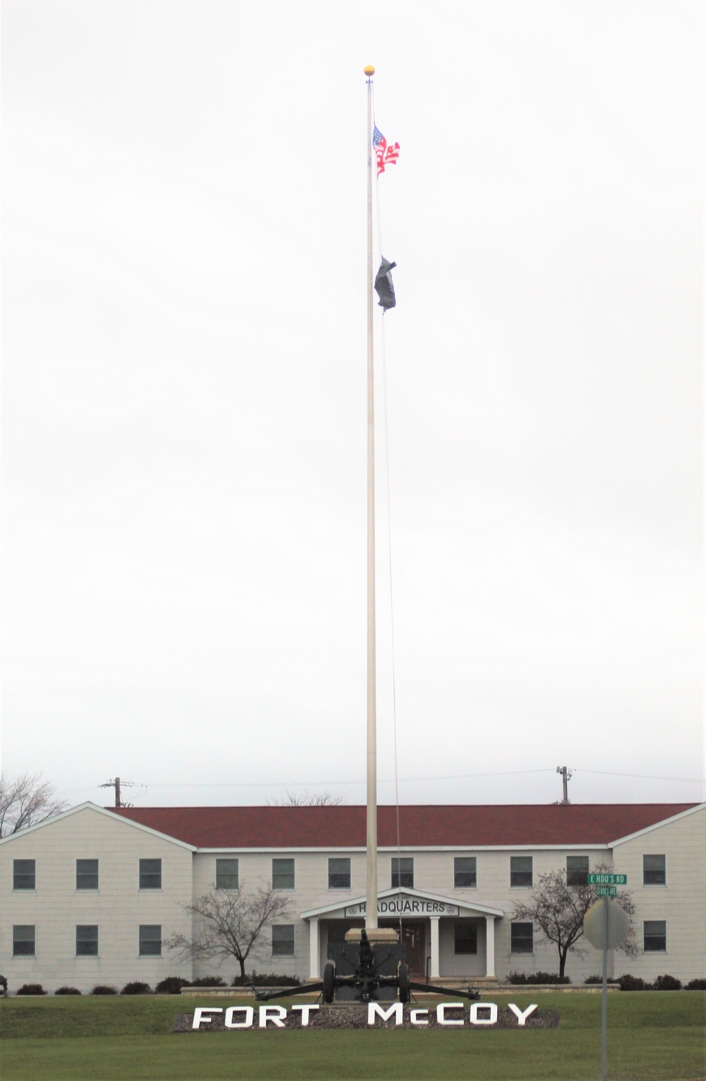 American Flag and Fort McCoy