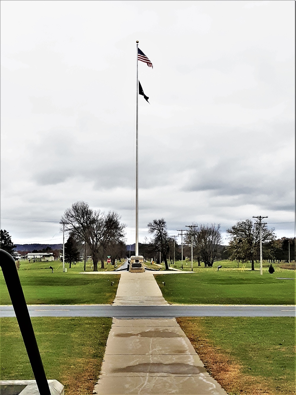 American Flag and Fort McCoy