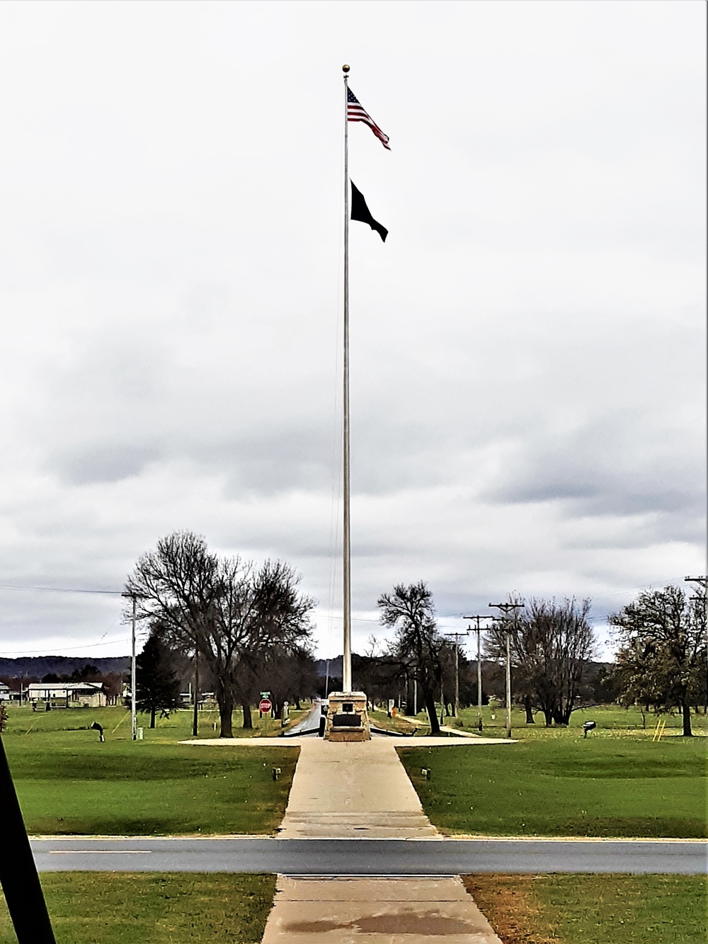 American Flag and Fort McCoy