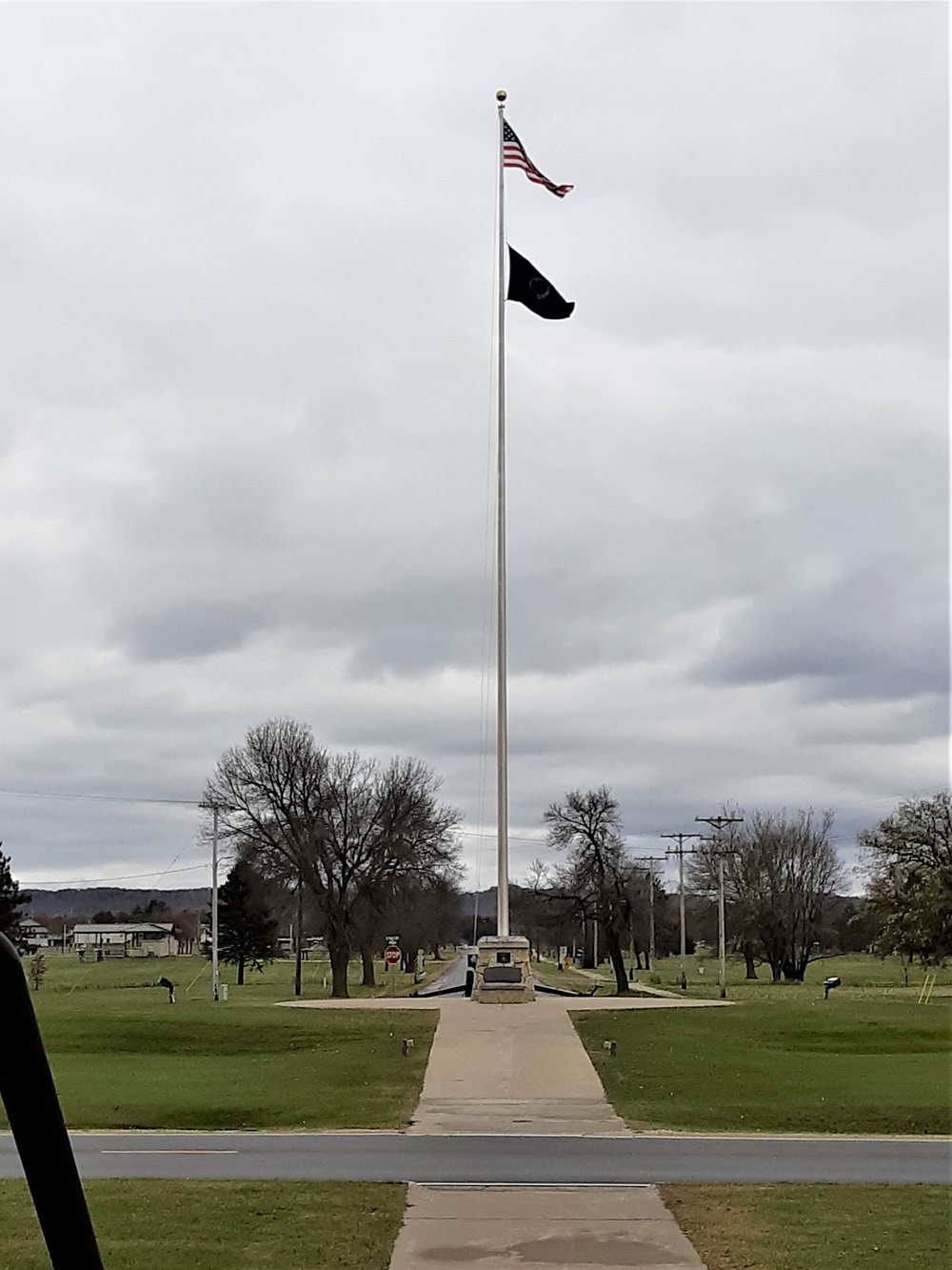 American Flag and Fort McCoy