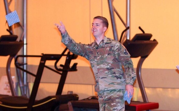 Schriever Airmen participate in intramural cornhole