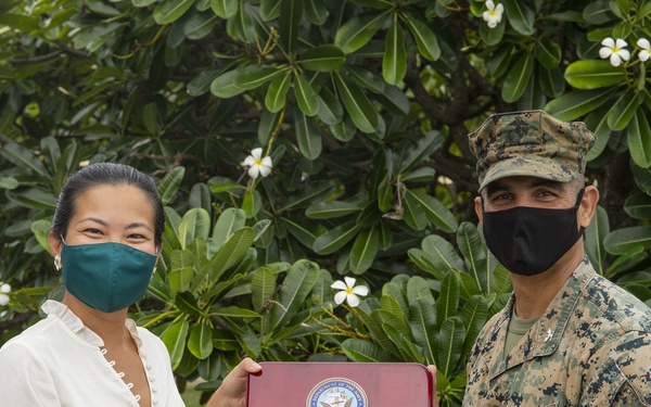 Col. Koumparakis awards base environmental