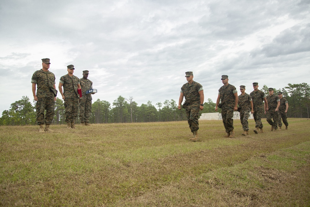 Camp Lejeune Marines recognized for G-36 Company Battle Course Range reconstruction efforts, enhancing training capabilities