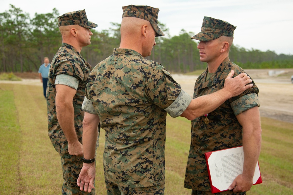 Camp Lejeune Marines recognized for G-36 Company Battle Course Range reconstruction efforts, enhancing training capabilities