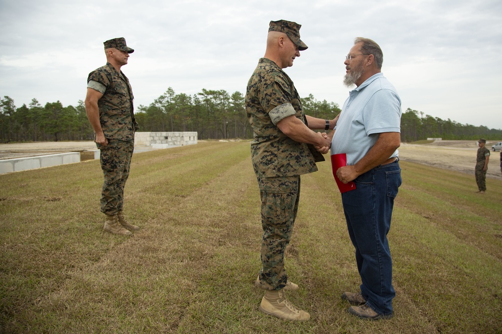 Camp Lejeune Marines recognized for G-36 Company Battle Course Range reconstruction efforts, enhancing training capabilities