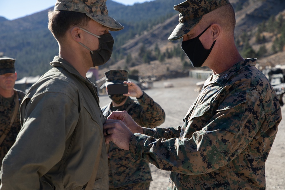 CLB-2 Marine Awarded Navy and Marine Corps Achievement Medal