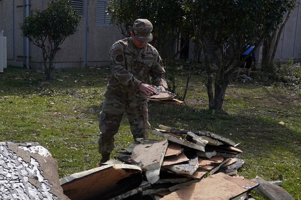 Keesler cleans up after Hurricane Zeta