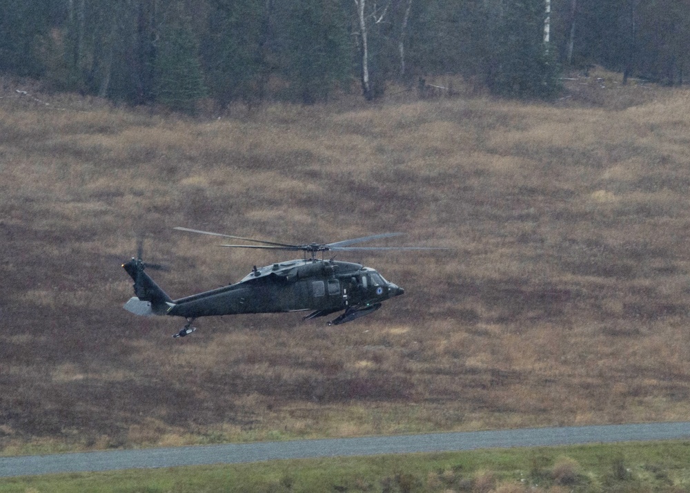 1/168th GSAB fire for aerial door gunnery