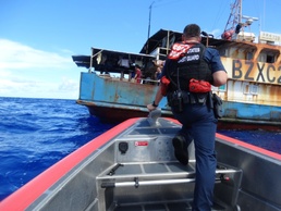 Coast Guard Cutter Oliver Berry returns to homeport after a 6 week patrol in Pacific
