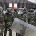 Moldovan soldiers conduct crowd riot control training