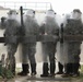 Moldovan soldiers conduct crowd riot control training