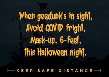Halloween COVID-19 Facebook Graphic
