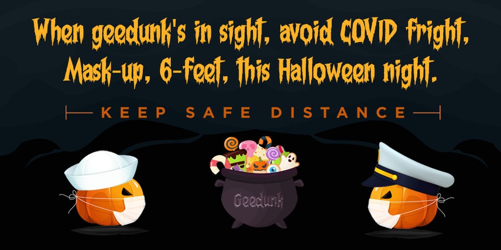 Halloween COVID-19 Twitter Graphic