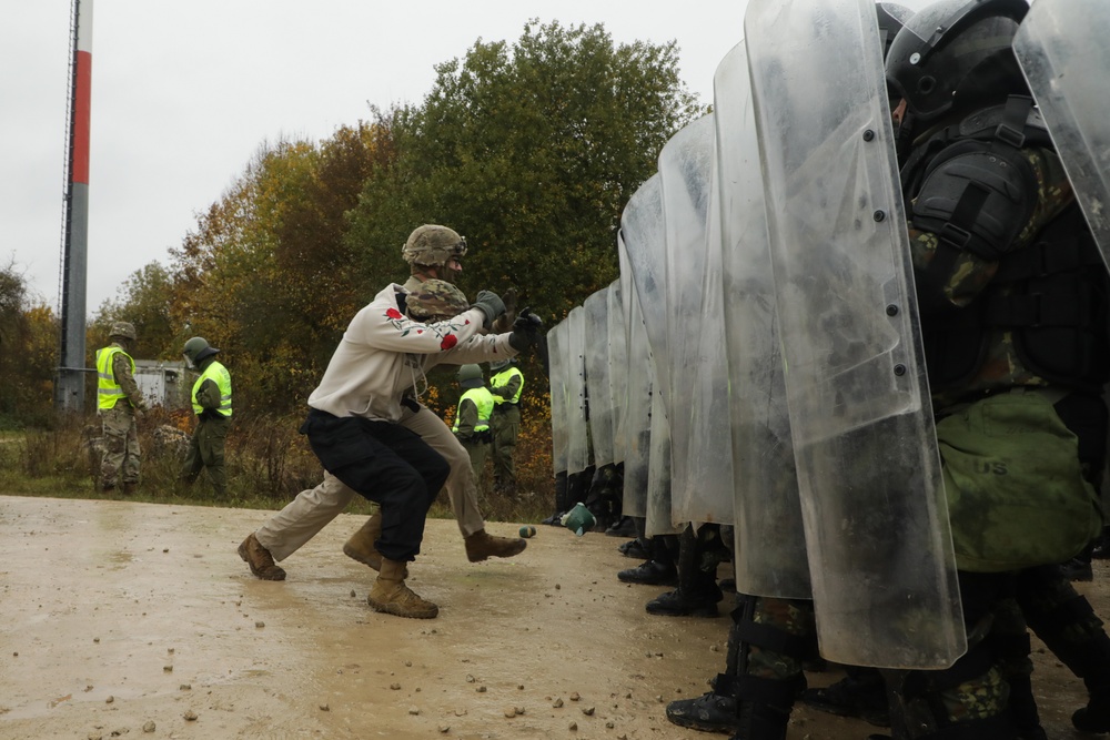 Albanian soldiers conduct freedom of movement training during KFOR28