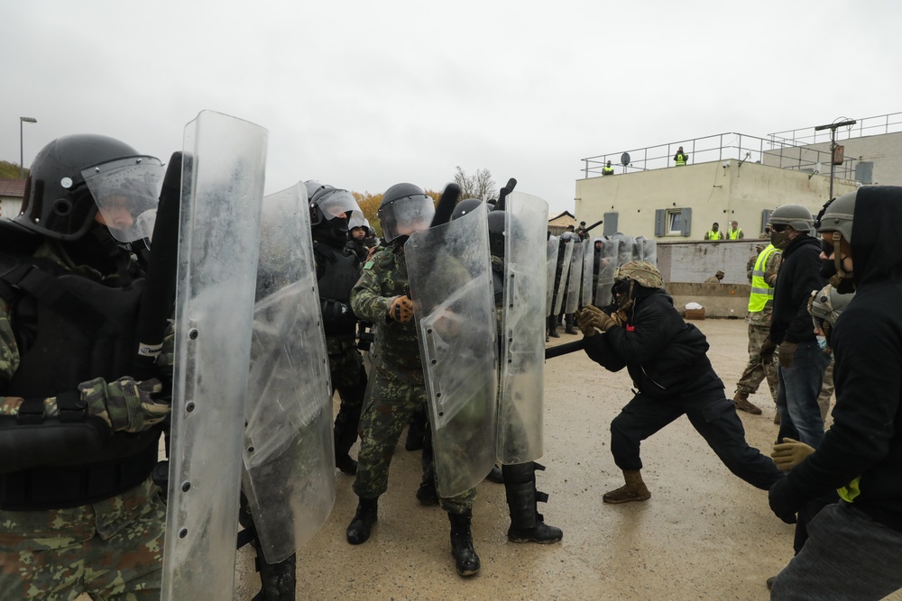 Albanian soldiers conduct freedom of movement training during KFOR28