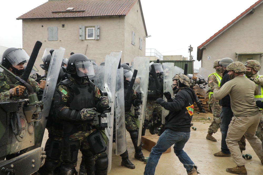 Albanian soldiers conduct freedom of movement training during KFOR28