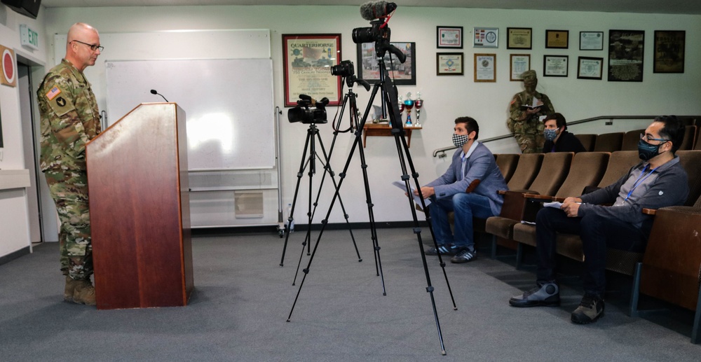 2/34th ICBT commander holds press conference in Germany