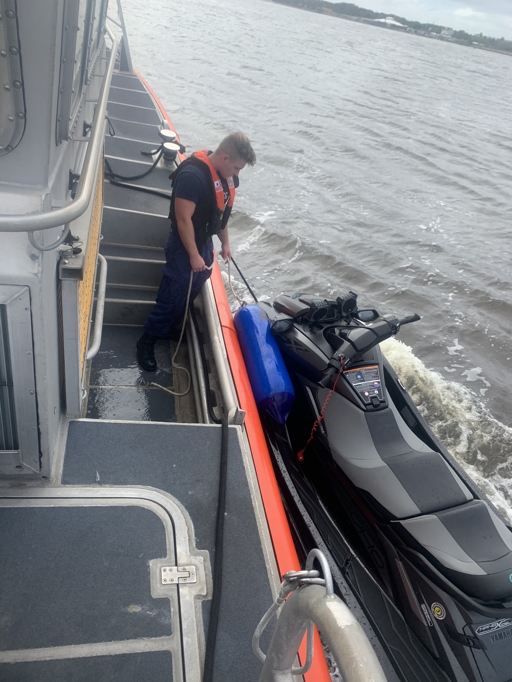 Coast Guard rescues 3 people on personal watercraft south of St. John's River Inlet