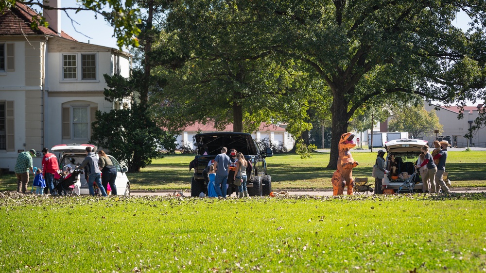 Barksdale safely enjoys Trunk or Treat