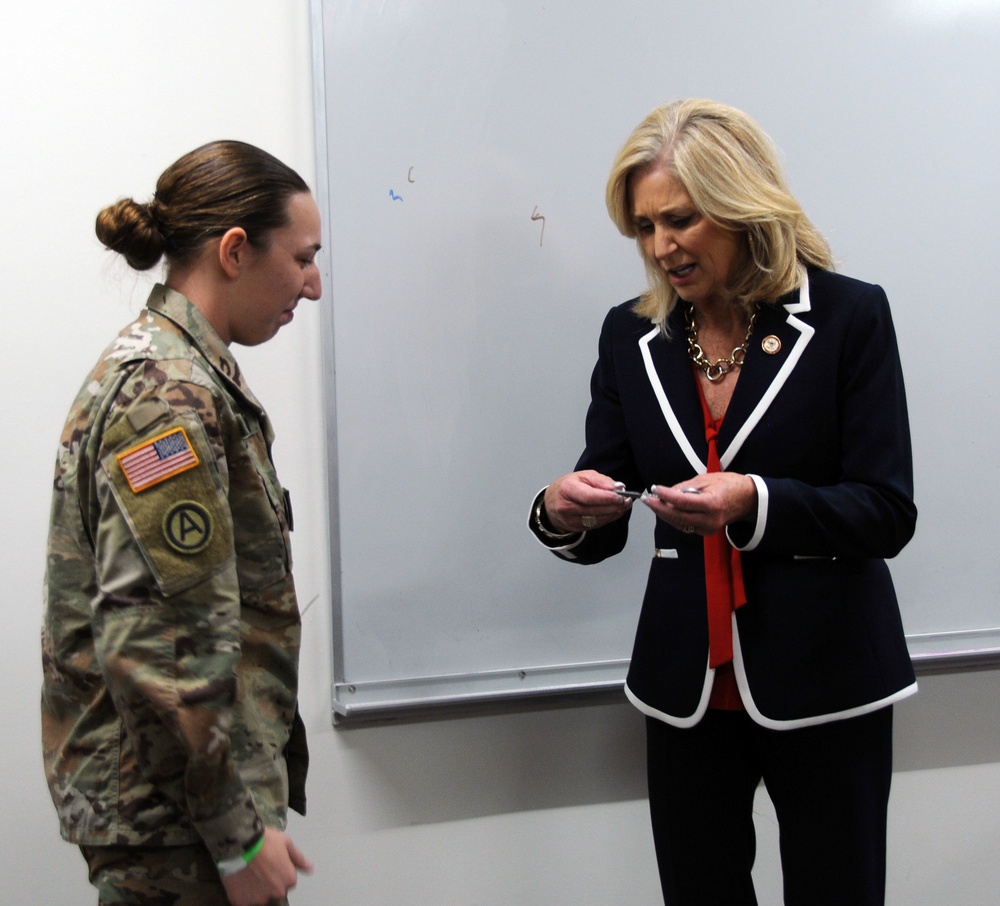 Attorney General Lynn Fitch meets with 114 MP soldiers