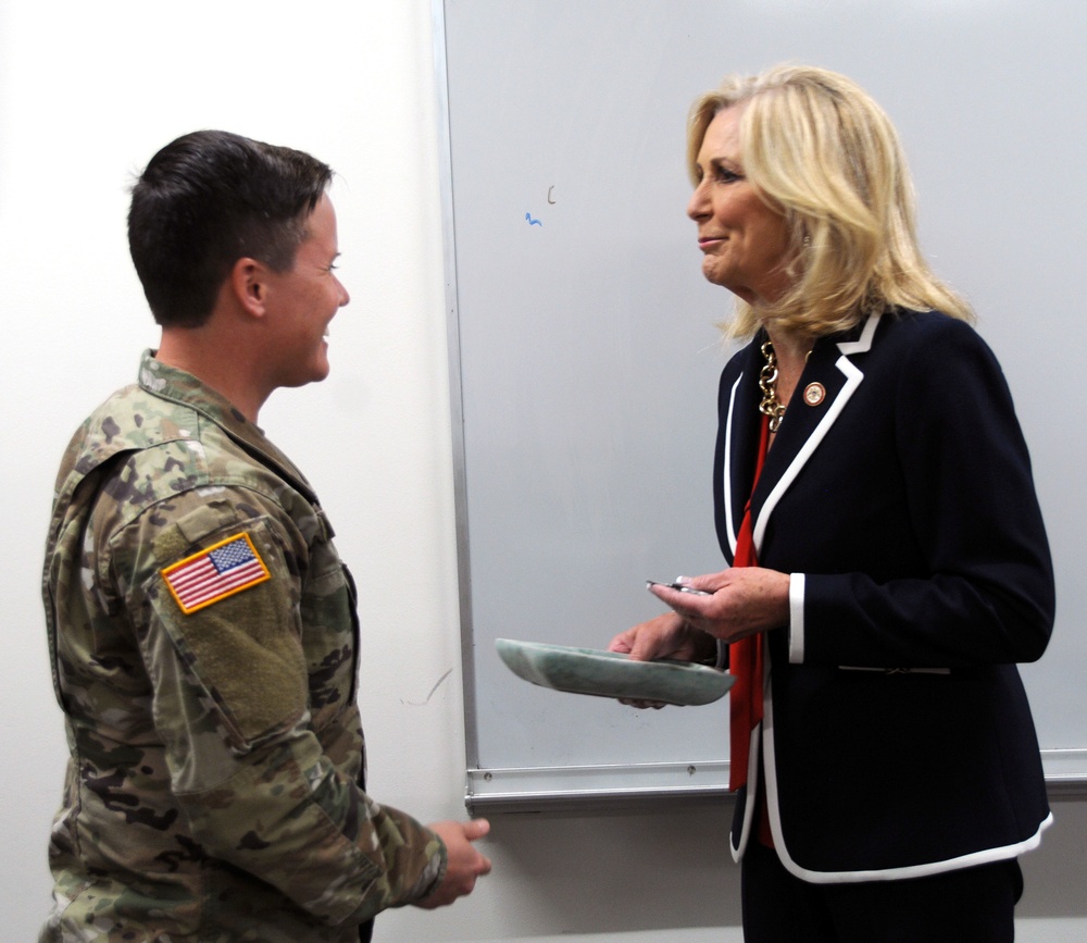 Attorney General Lynn Fitch meets with 114 MP soldiers