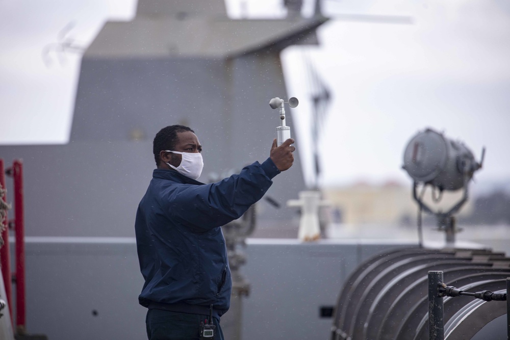USS New York leaves Naval Station Mayport
