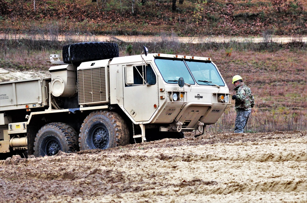 Soldiers hold field training for the Regional Training Site-Maintenance Wheeled-Vehicle Recovery Operations Course at Fort McCoy