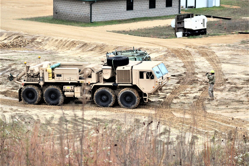 Soldiers hold field training for the Regional Training Site-Maintenance Wheeled-Vehicle Recovery Operations Course at Fort McCoy