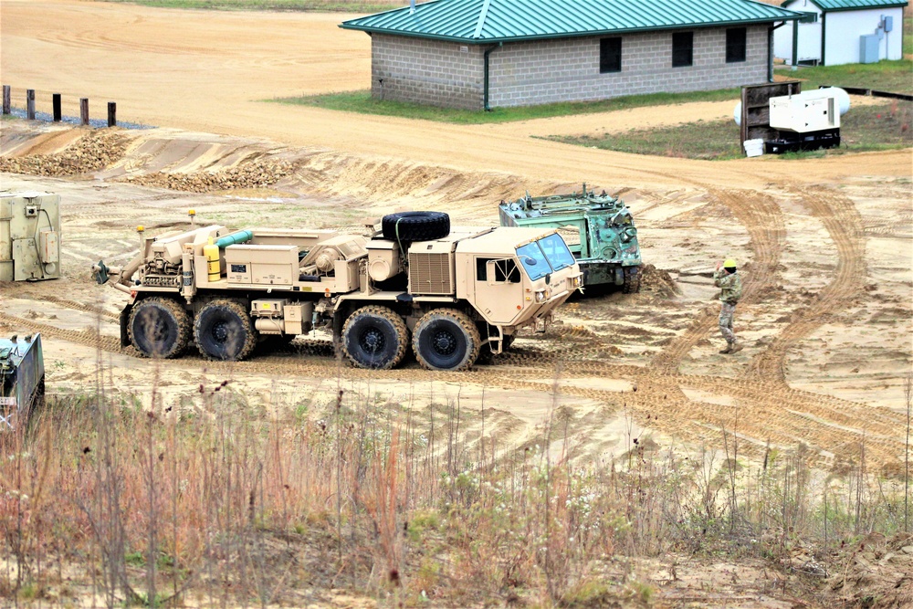 Soldiers hold field training for the Regional Training Site-Maintenance Wheeled-Vehicle Recovery Operations Course at Fort McCoy