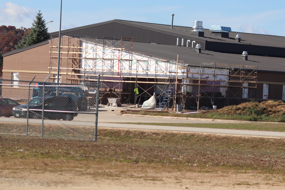 October 2020 operations of renovations for office building at Fort McCoy