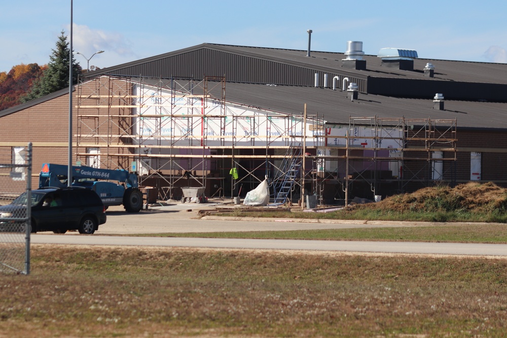 October 2020 operations of renovations for office building at Fort McCoy