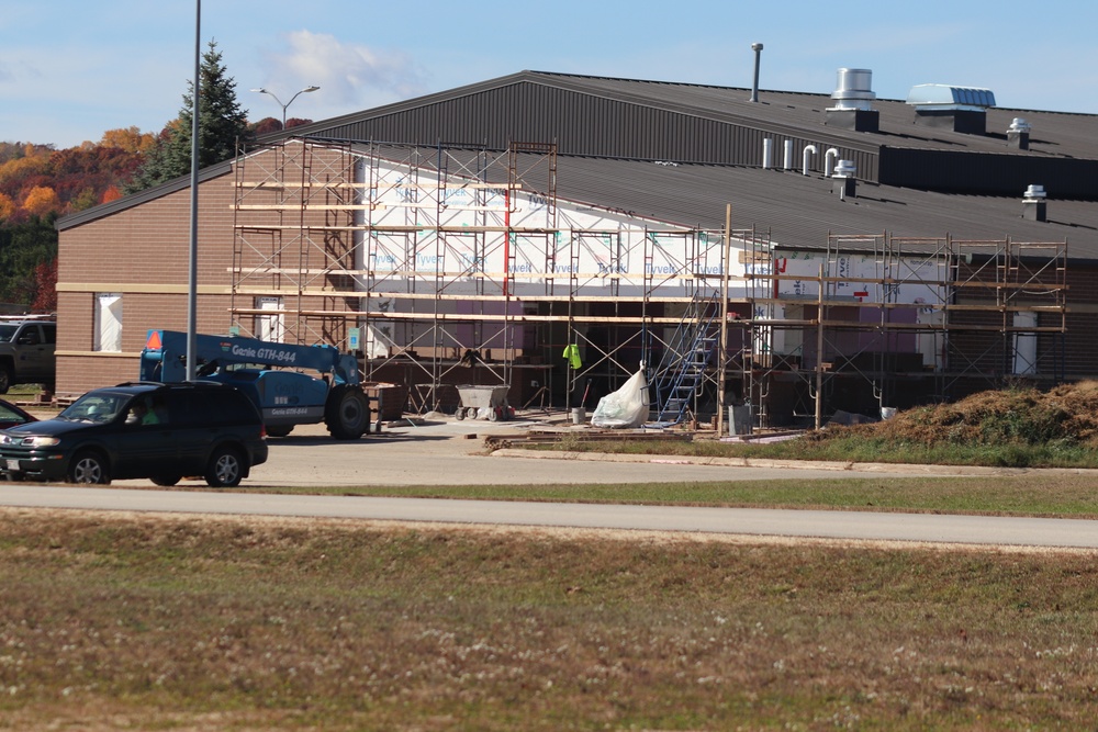 October 2020 operations of renovations for office building at Fort McCoy