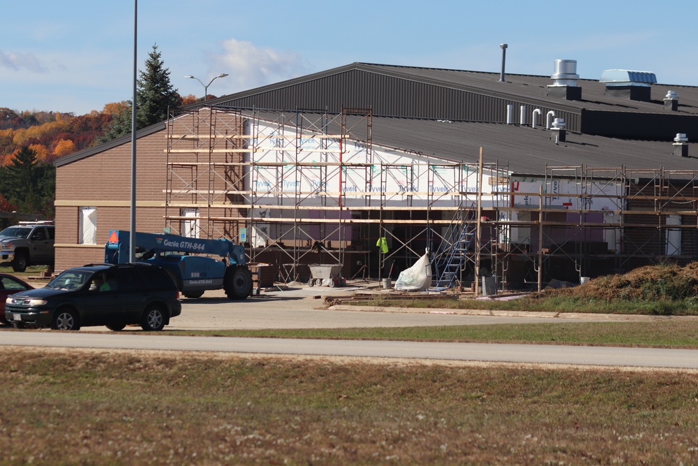 October 2020 operations of renovations for office building at Fort McCoy