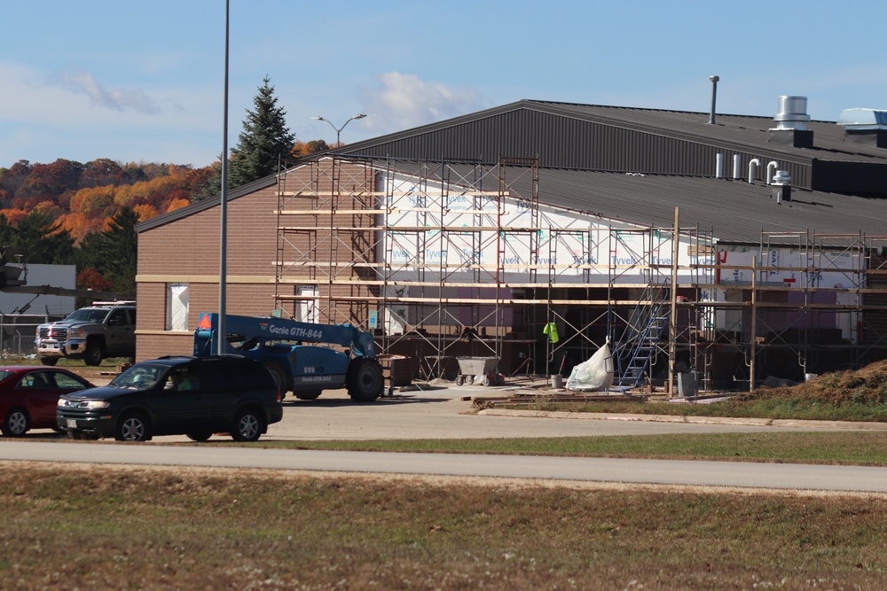 October 2020 operations of renovations for office building at Fort McCoy