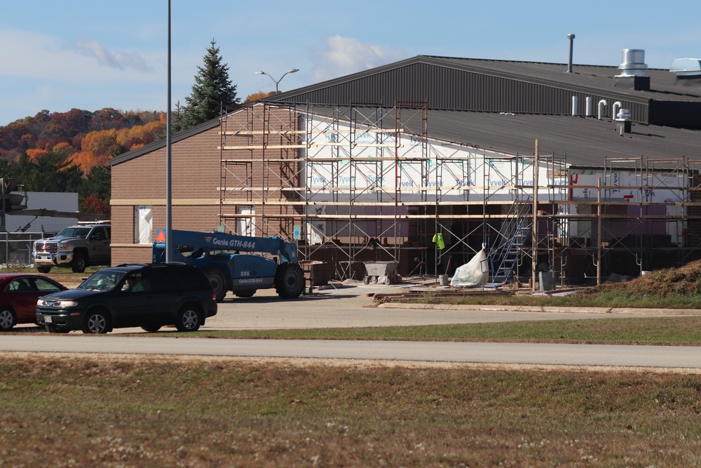 October 2020 operations of renovations for office building at Fort McCoy