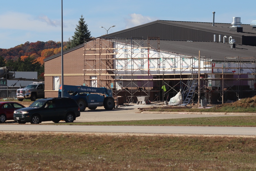 October 2020 operations of renovations for office building at Fort McCoy